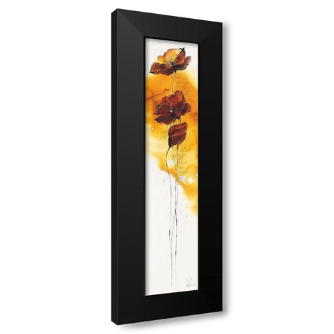Fleurs d automne II Black Modern Wood Framed Art Print by Zacher-Finet, Isabelle