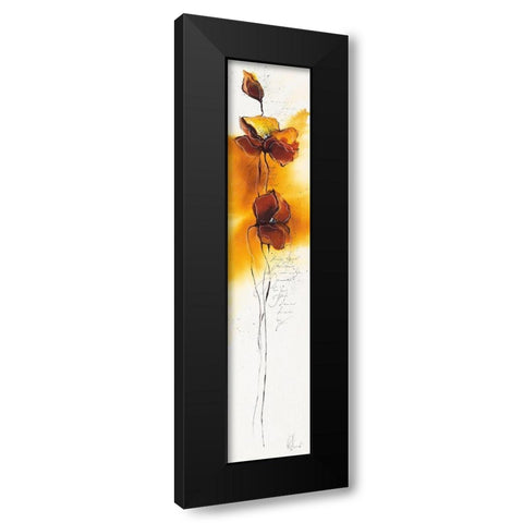 Fleurs d automne III Black Modern Wood Framed Art Print with Double Matting by Zacher-Finet, Isabelle