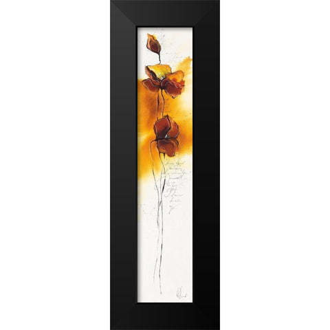 Fleurs d automne III Black Modern Wood Framed Art Print by Zacher-Finet, Isabelle