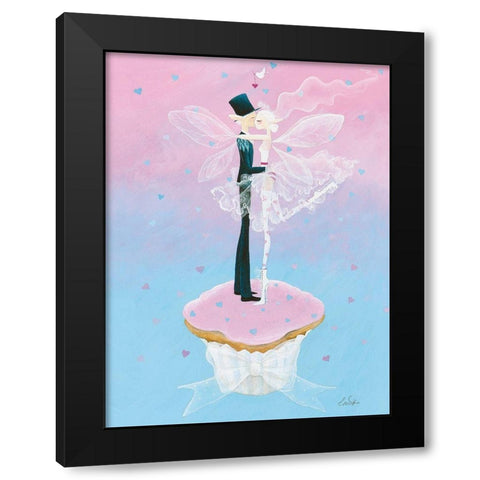 Wedding Day Black Modern Wood Framed Art Print by McFaul, Lorrie