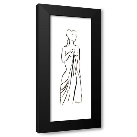 Aglae Black Modern Wood Framed Art Print by Marteau, Frederique
