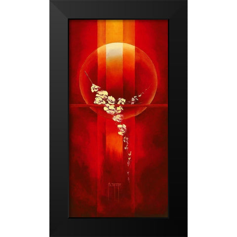 Elevation Black Modern Wood Framed Art Print by Triki, Bernadette