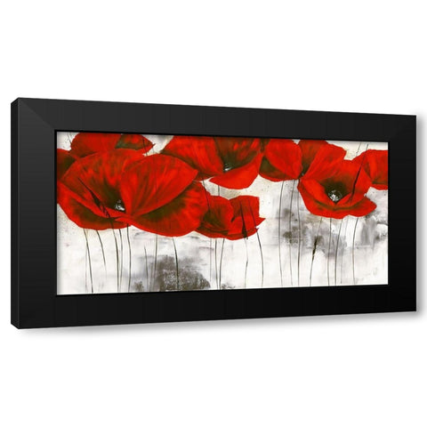 Pavot d hiver III Black Modern Wood Framed Art Print by Zacher-Finet, Isabelle