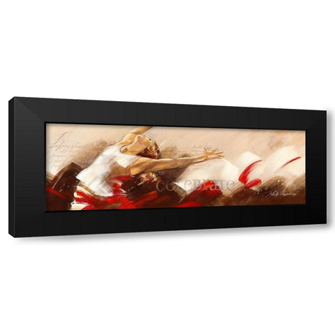 Celebrate Black Modern Wood Framed Art Print with Double Matting by Meijering, Kitty