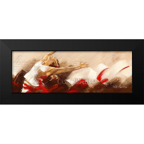 Celebrate Black Modern Wood Framed Art Print by Meijering, Kitty