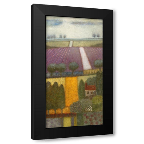 Eternal Summers Black Modern Wood Framed Art Print by van Hoek, Rob