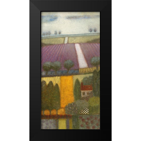 Eternal Summers Black Modern Wood Framed Art Print by van Hoek, Rob