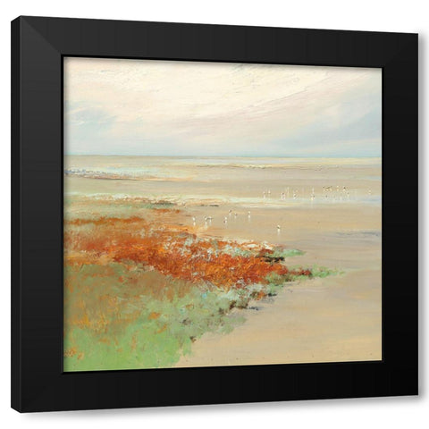 Birds of Passage Black Modern Wood Framed Art Print with Double Matting by Groenhart, Jan