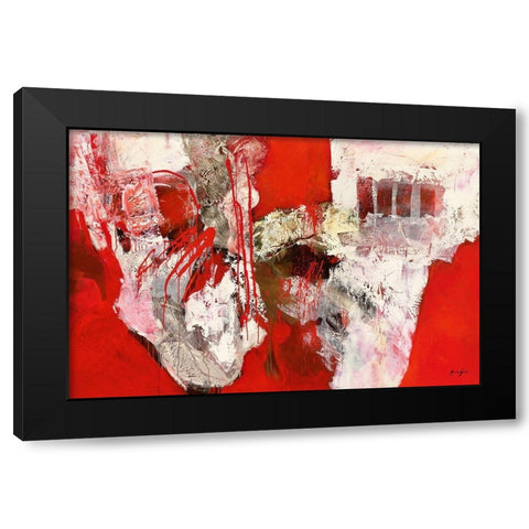 Variations abstraites XIV Black Modern Wood Framed Art Print by Magis, Pascal