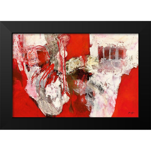 Variations abstraites XIV Black Modern Wood Framed Art Print by Magis, Pascal