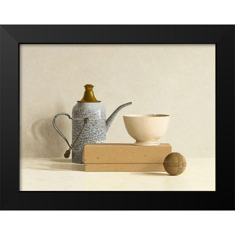 Chinese Puzzle Black Modern Wood Framed Art Print by de Bont, Willem