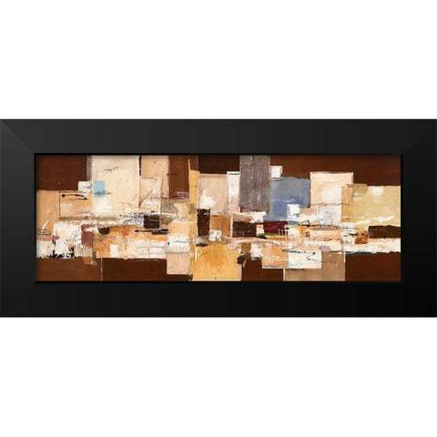 Abstract Harmony VIII Black Modern Wood Framed Art Print by van der Werf, Ron