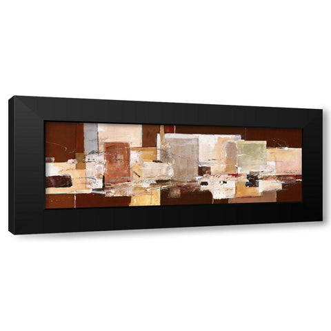 Abstract Harmony IX Black Modern Wood Framed Art Print by van der Werf, Ron