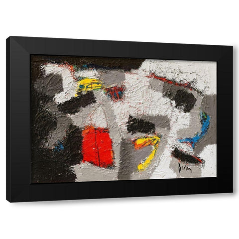 Tambaran Black Modern Wood Framed Art Print by van den Berg, Jos