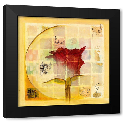El amor IV Black Modern Wood Framed Art Print by Leys, Gemma