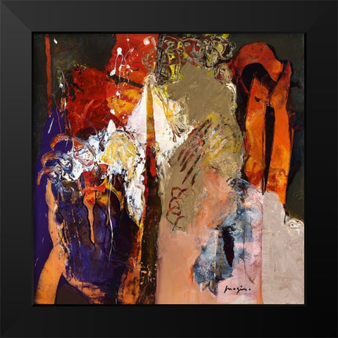 Variations abstraites X Black Modern Wood Framed Art Print by Magis, Pascal