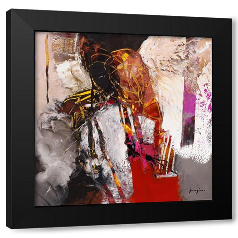 Variations abstraites XII Black Modern Wood Framed Art Print by Magis, Pascal