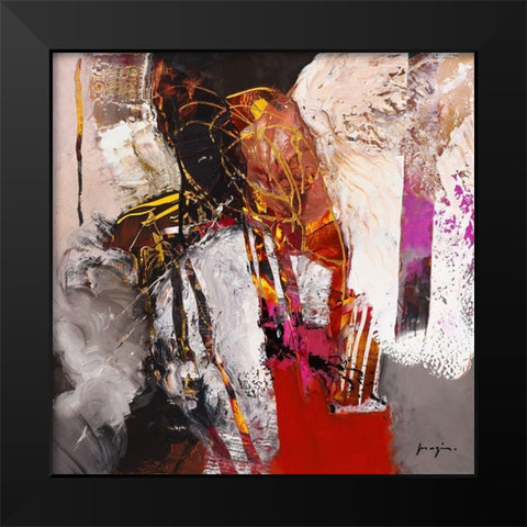 Variations abstraites XII Black Modern Wood Framed Art Print by Magis, Pascal