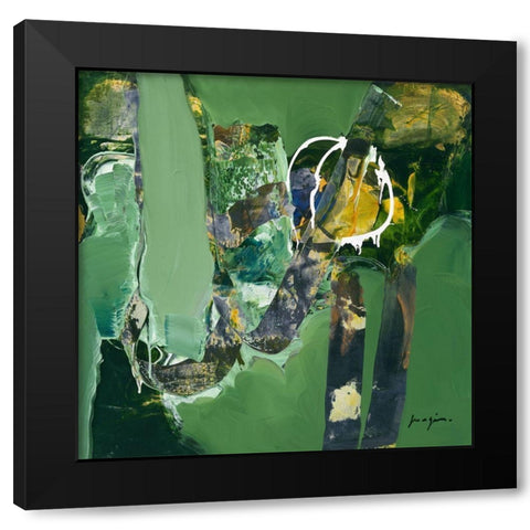 Variations abstraites XIII Black Modern Wood Framed Art Print by Magis, Pascal