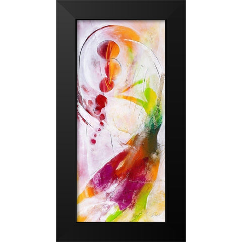 Spiel des Lebens Black Modern Wood Framed Art Print by Marks, Rita