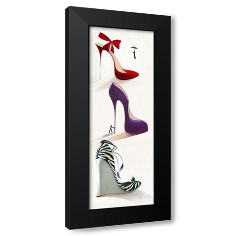 Highheels IV Black Modern Wood Framed Art Print with Double Matting by Panasenko, Inna