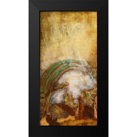 La Vague D Or I Black Modern Wood Framed Art Print by Perinciolo Duluc, Lyne