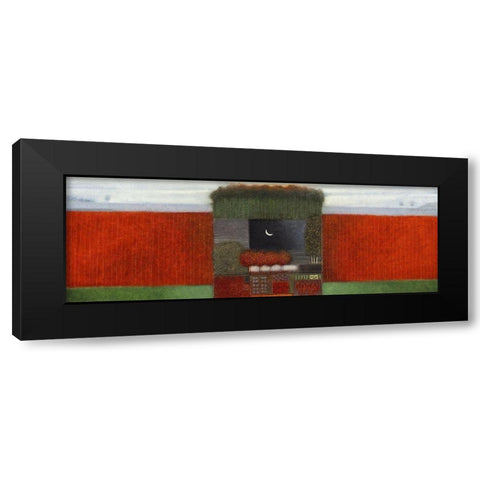 When Autumn comes around I Black Modern Wood Framed Art Print by van Hoek, Rob