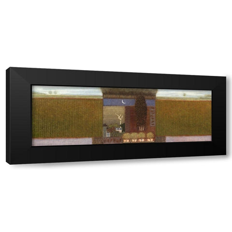 When Autumn comes around II Black Modern Wood Framed Art Print with Double Matting by van Hoek, Rob