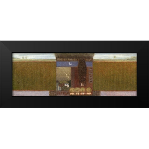 When Autumn comes around II Black Modern Wood Framed Art Print by van Hoek, Rob