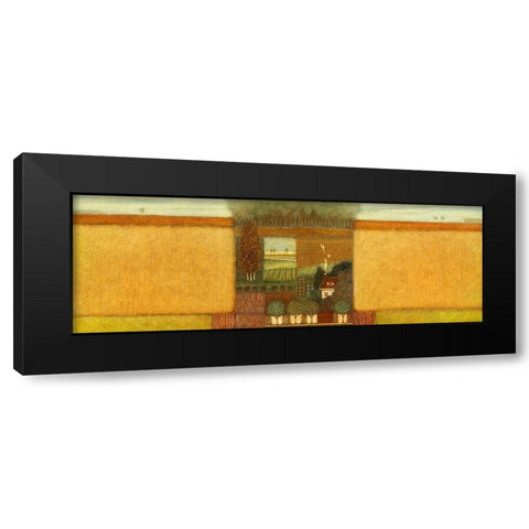 When the Summer s gone Black Modern Wood Framed Art Print with Double Matting by van Hoek, Rob
