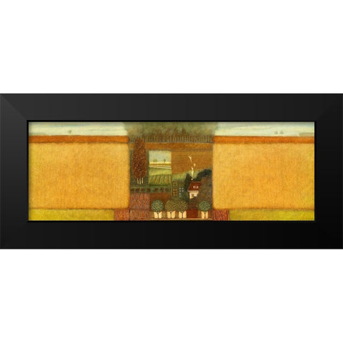 When the Summer s gone Black Modern Wood Framed Art Print by van Hoek, Rob