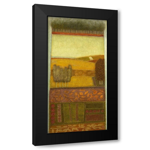 Autumn Song I Black Modern Wood Framed Art Print by van Hoek, Rob