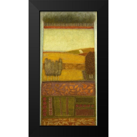 Autumn Song I Black Modern Wood Framed Art Print by van Hoek, Rob