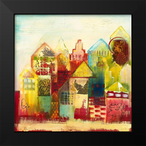 Oigas IV Black Modern Wood Framed Art Print by Leys, Gemma