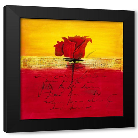 Corazon VI Black Modern Wood Framed Art Print by Leys, Gemma