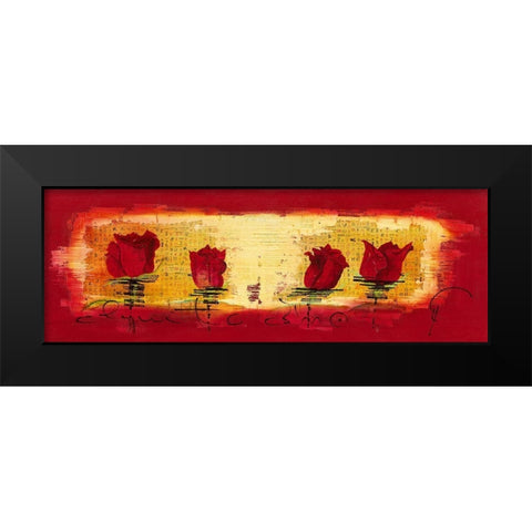 Aqui te amo IV Black Modern Wood Framed Art Print by Leys, Gemma