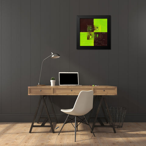 Sens et non sens VI Black Modern Wood Framed Art Print by Becam, Carole