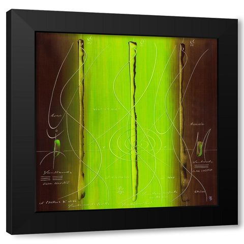 Sens et non sens VIII Black Modern Wood Framed Art Print by Becam, Carole