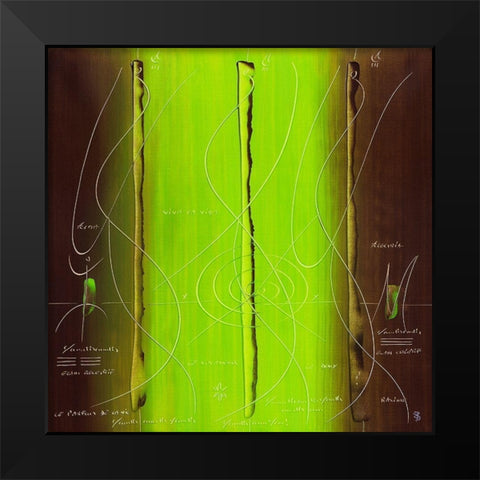 Sens et non sens VIII Black Modern Wood Framed Art Print by Becam, Carole