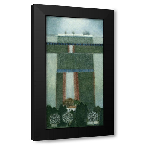 And we re all going somewhere Black Modern Wood Framed Art Print with Double Matting by van Hoek, Rob