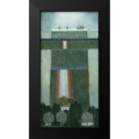 And we re all going somewhere Black Modern Wood Framed Art Print by van Hoek, Rob