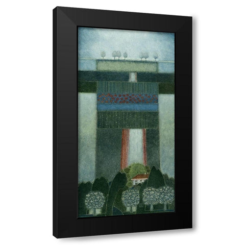 It s a Day full of Dreams Black Modern Wood Framed Art Print with Double Matting by van Hoek, Rob