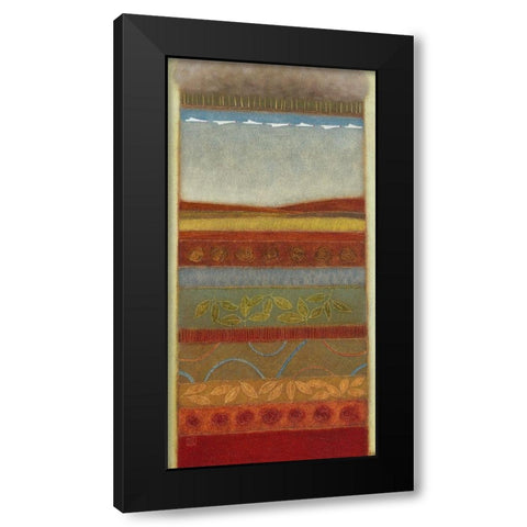 Autumn Song II Black Modern Wood Framed Art Print by van Hoek, Rob