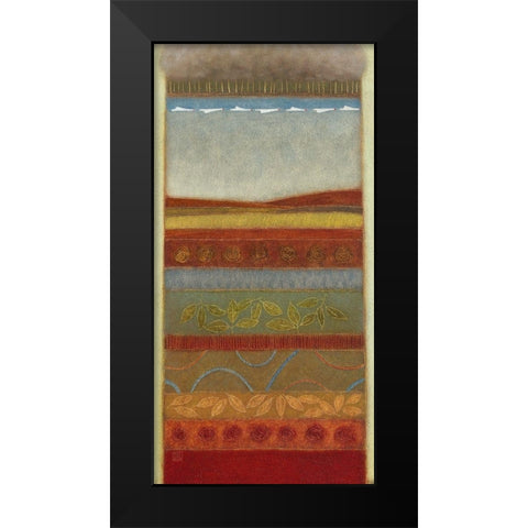 Autumn Song II Black Modern Wood Framed Art Print by van Hoek, Rob