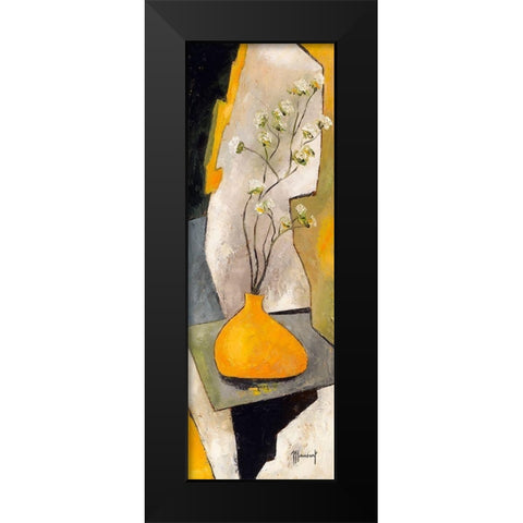 Soleil en pot Black Modern Wood Framed Art Print by Mansart, Veronique