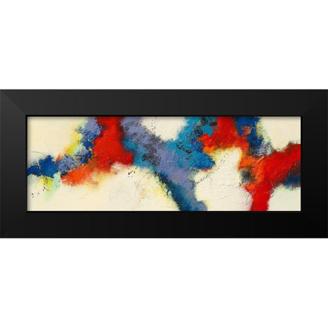 Evening Breeze Black Modern Wood Framed Art Print by Jansen, Marja