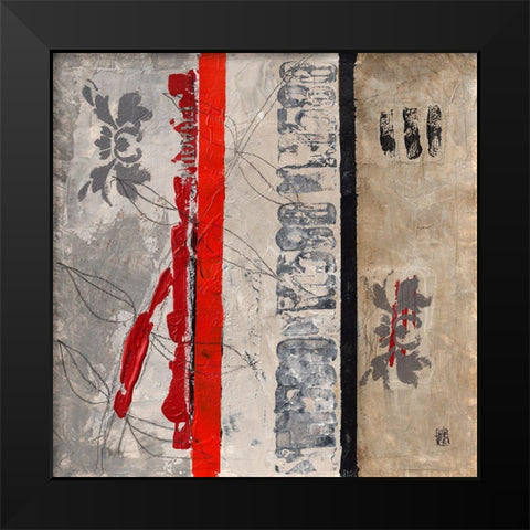 Fragile III Black Modern Wood Framed Art Print by Engelmann, Marie-Pascale