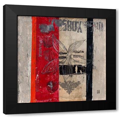Fragile IV Black Modern Wood Framed Art Print with Double Matting by Engelmann, Marie-Pascale