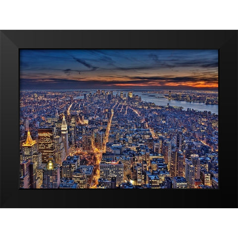 Gilded Fifth Black Modern Wood Framed Art Print by Terrible, Aurelien