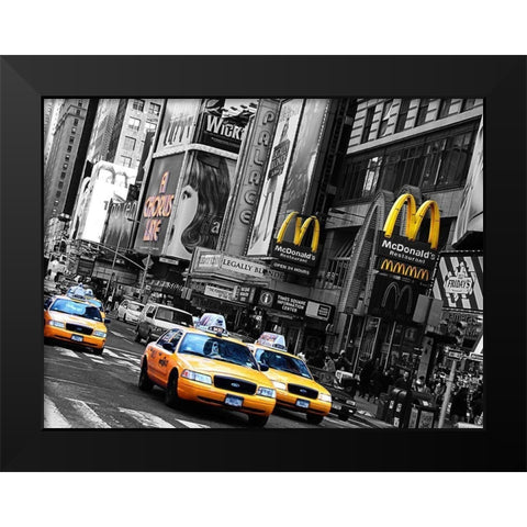 A Chorus Line Black Modern Wood Framed Art Print by Terrible, Aurelien